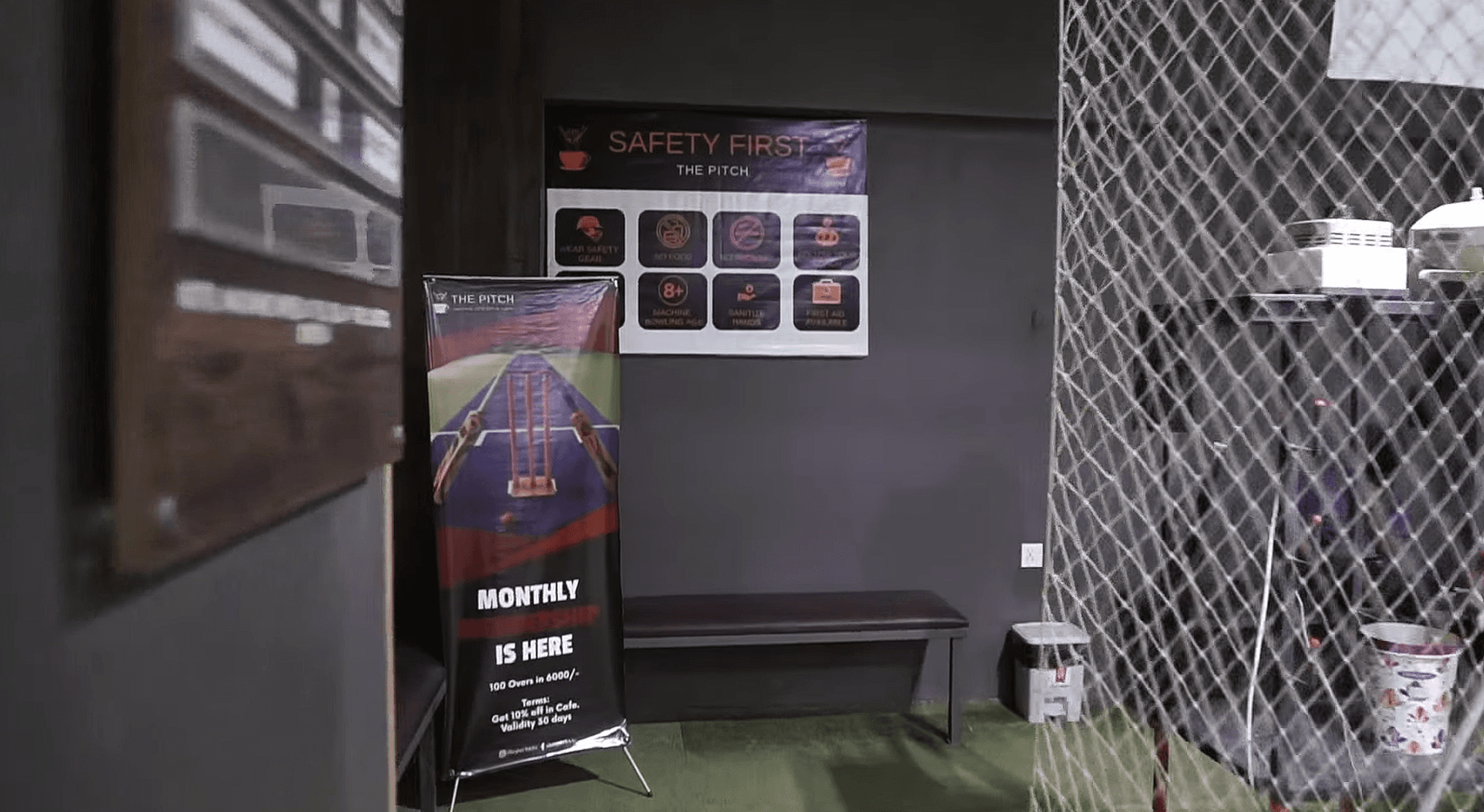 Commercial fit-out sports viewing zone